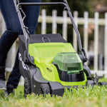 24V+24V Lawn Mower 36cm + Grass Trimmer 25cm Set