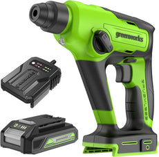 24V 1.2J SDS Rotary Hammer Drill Greenworks GD24SDS1K2