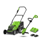 24V+24V Lawn Mower 36cm + Grass Trimmer 25cm Set