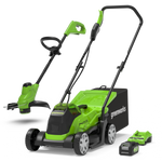 24V Lawn Mower 33cm + Grass Trimmer 25cm Set